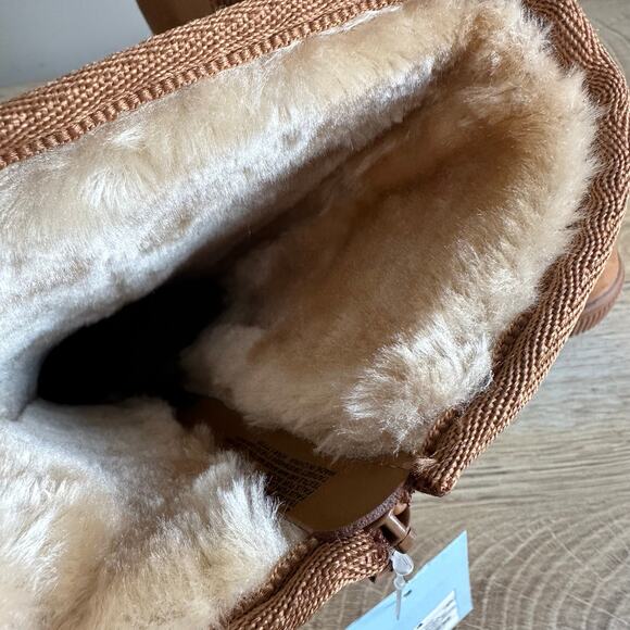 Cat & Jack Target Natalia Tall Shearling Style Boots Cognac 4 - Picture 4 of 8